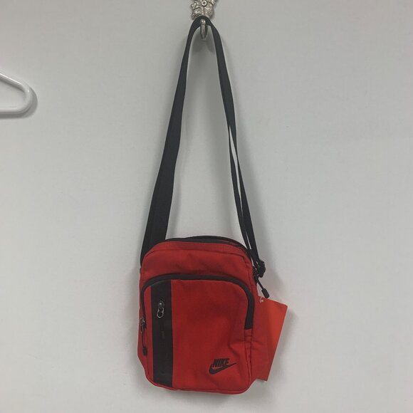 Nike Tech Shoulder Bag, OS, Red/Black - Picture 1 of 15
